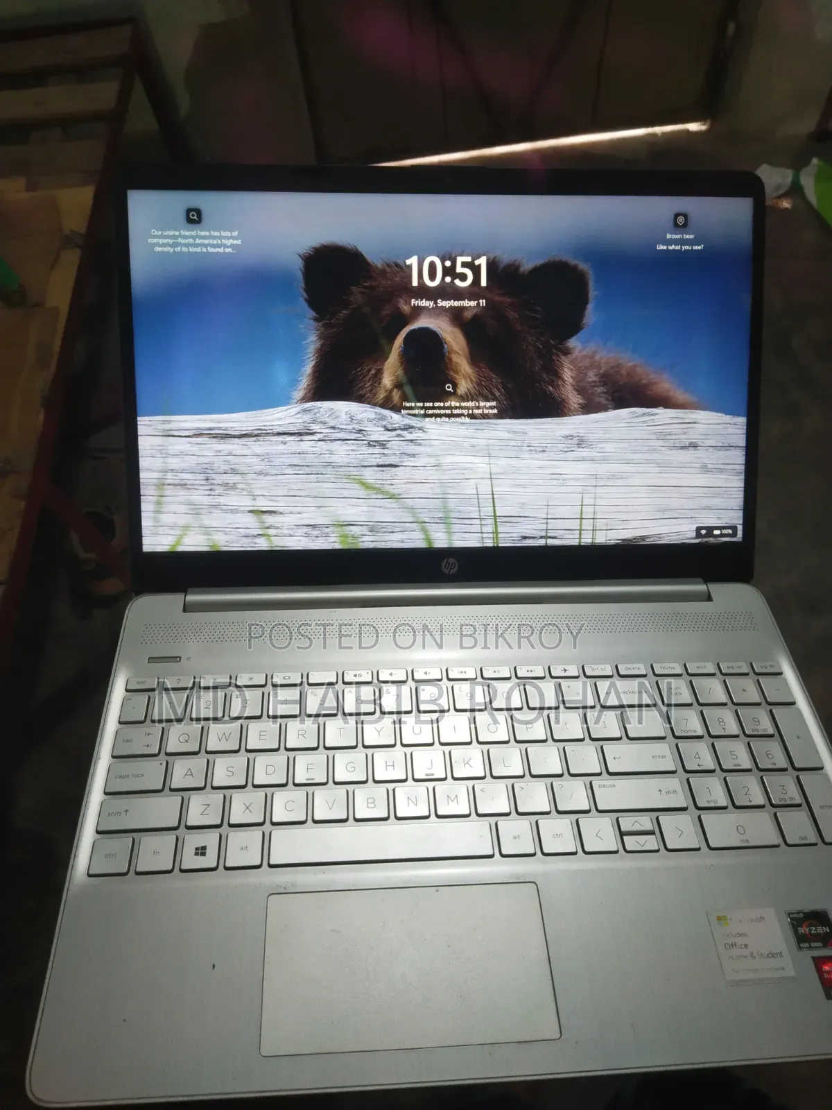 Laptop HP 15s 8gb Amd Ryzen 3 SSD 512gb