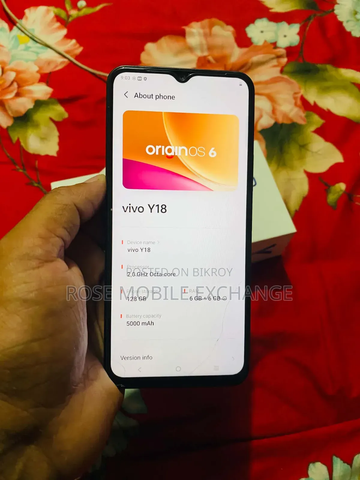 ভিভো ওয়াই ১৮ ১২৮ জিবি পার্পল