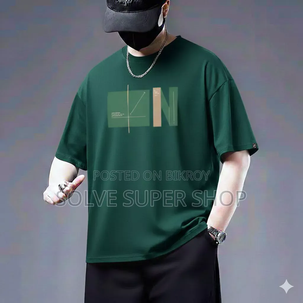 Premium Cotton Drop Shoulder T-Shirt | Free Delivery on 2 Pieces