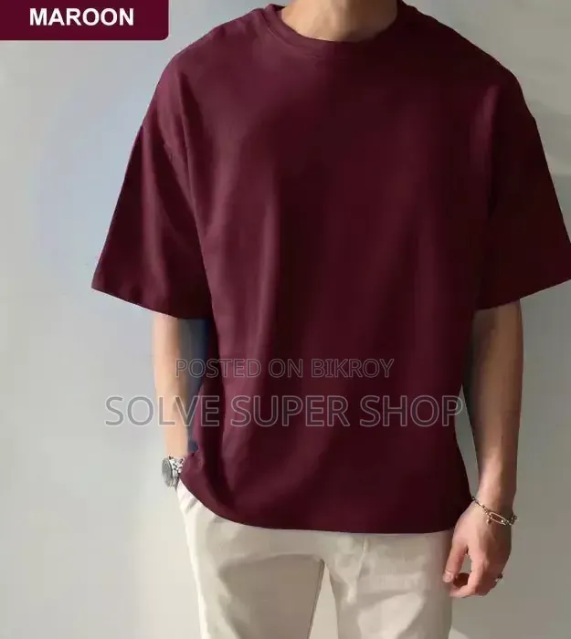 Premium Cotton Drop Shoulder T-Shirt | Free Delivery on 2 Pieces