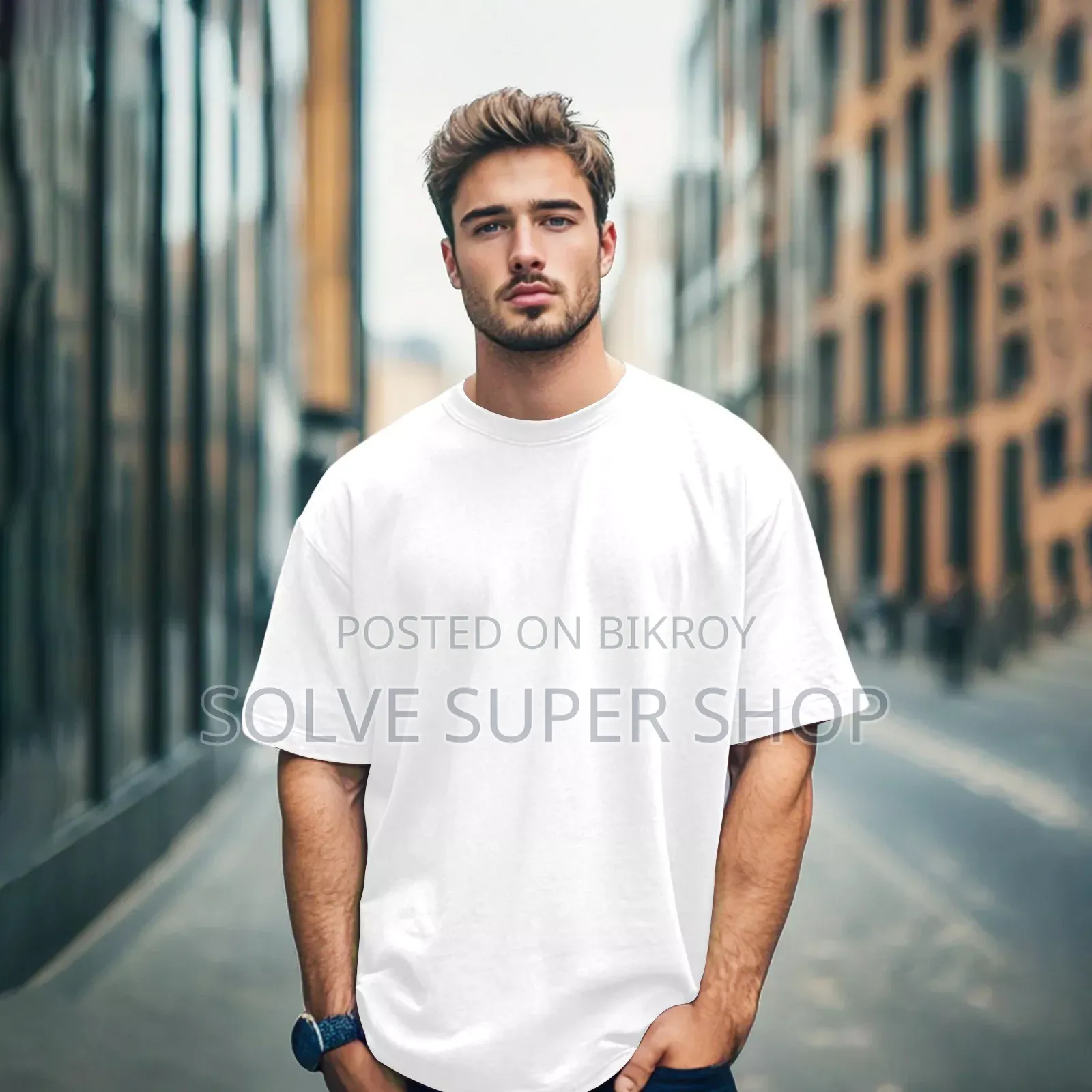 Premium Cotton Drop Shoulder T-Shirt | Free Delivery on 2 Pieces