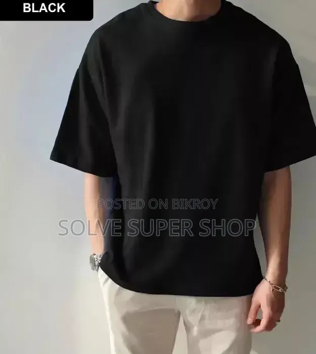 Premium Cotton Drop Shoulder T-Shirt | Free Delivery on 2 Pieces