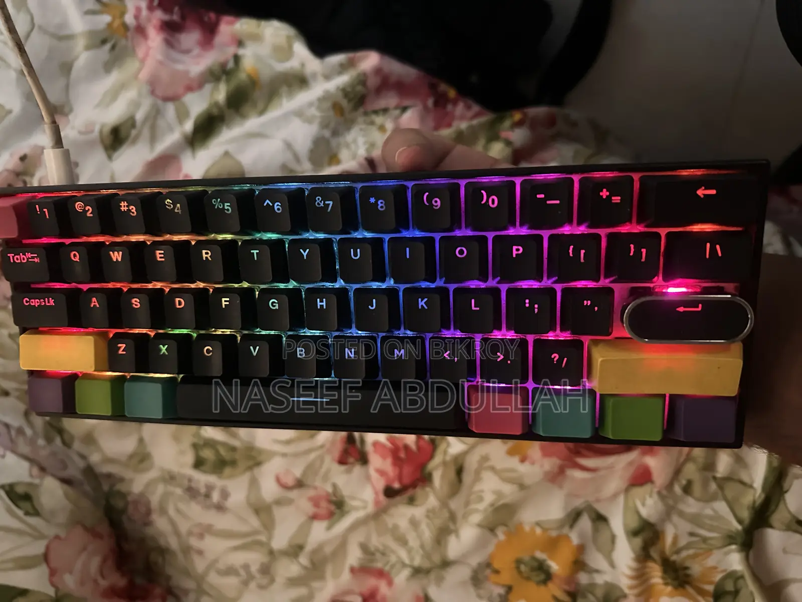 Anne Pro II Mechanical RGB Keyboard With Gateron Brown Switches.