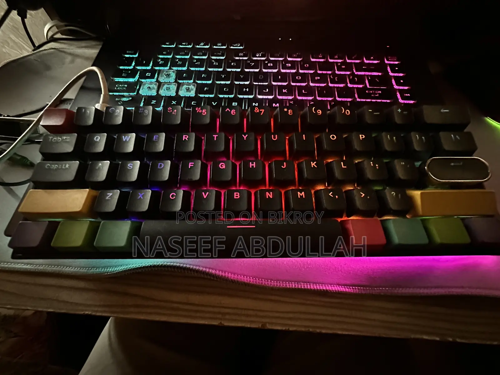 Anne Pro II Mechanical RGB Keyboard With Gateron Brown Switches.