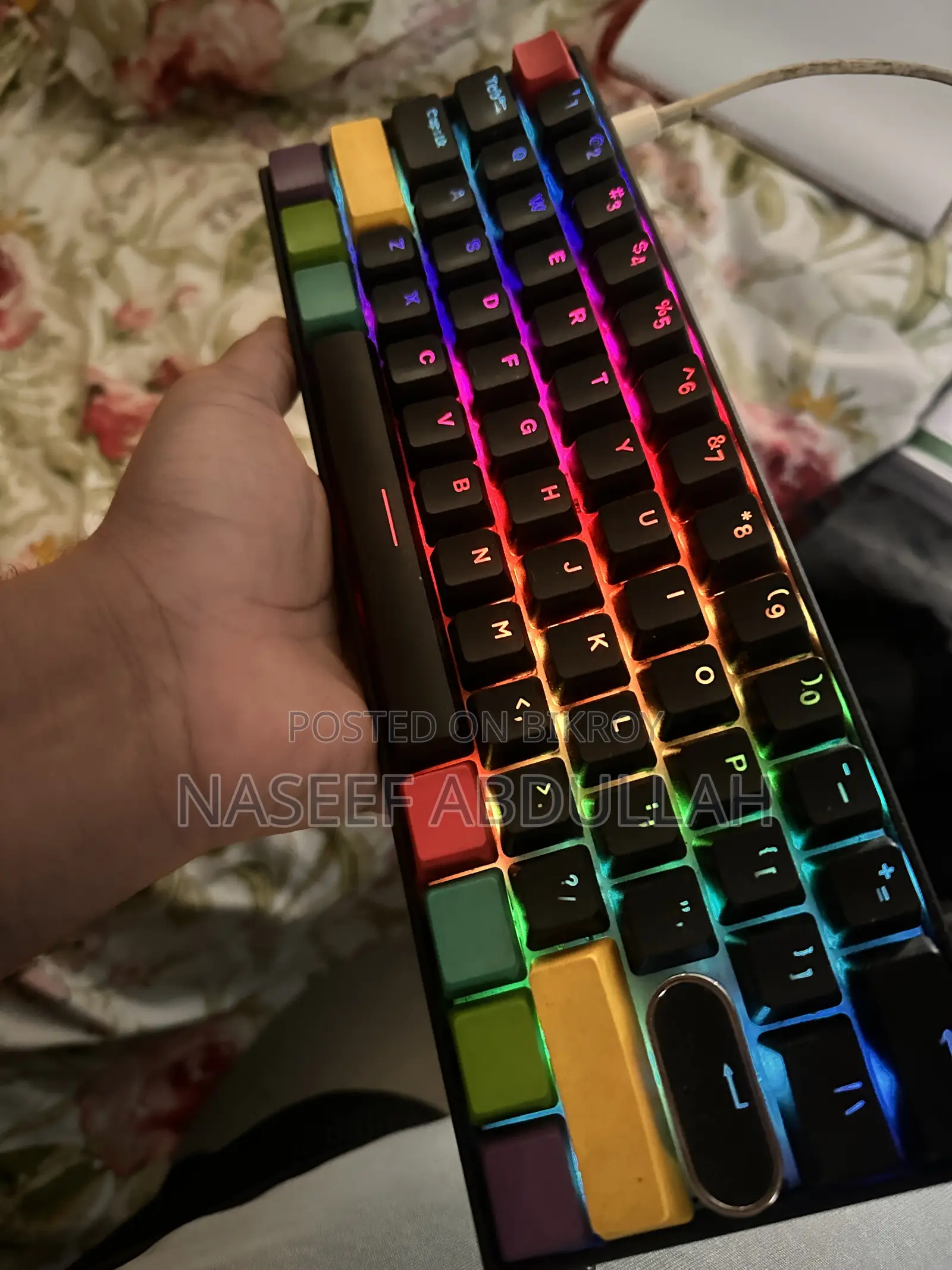 Anne Pro II Mechanical RGB Keyboard With Gateron Brown Switches.
