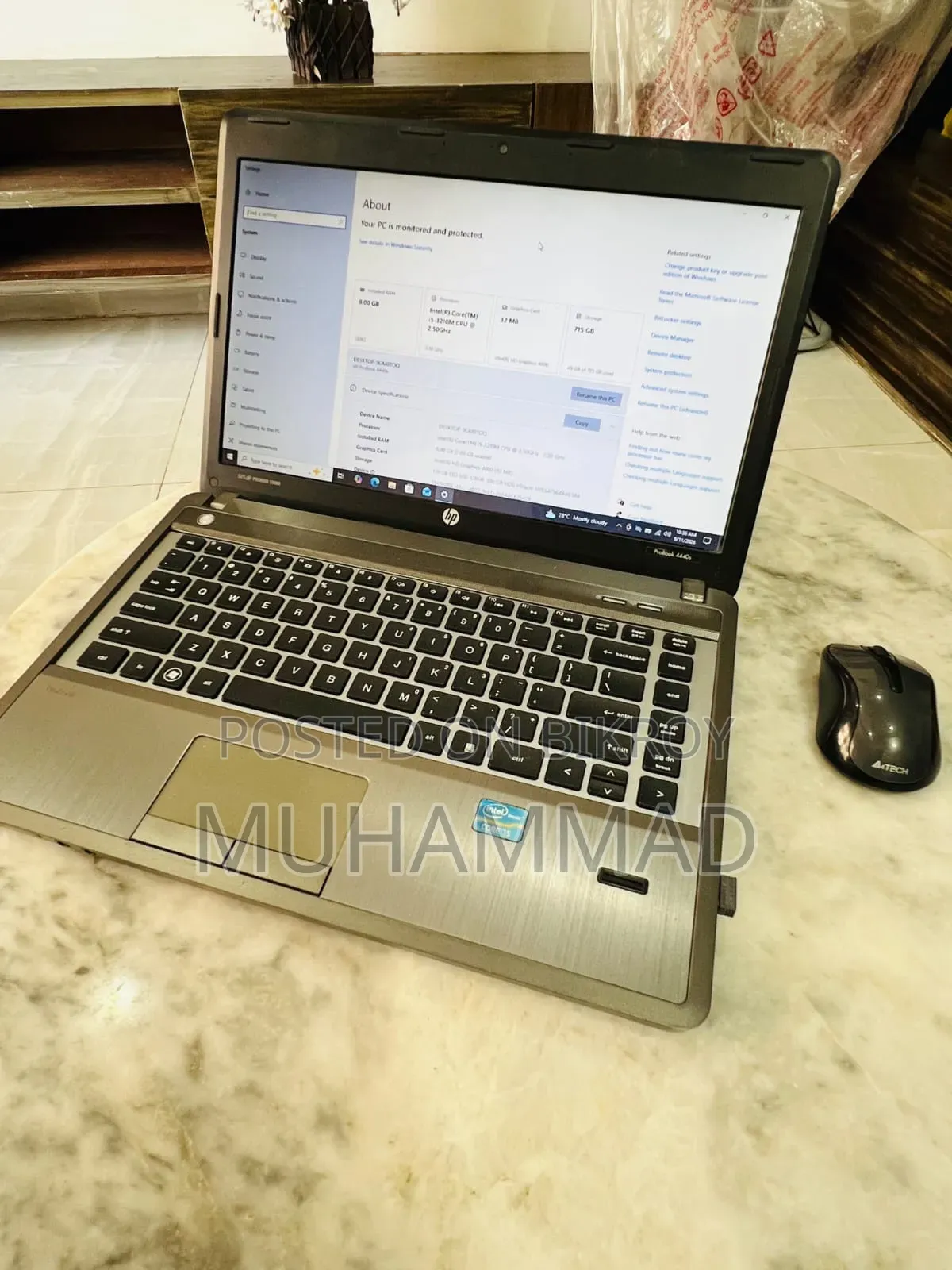Laptop HP ProBook 4440S 8GB Intel Core i5 HDD+SSD 256GB