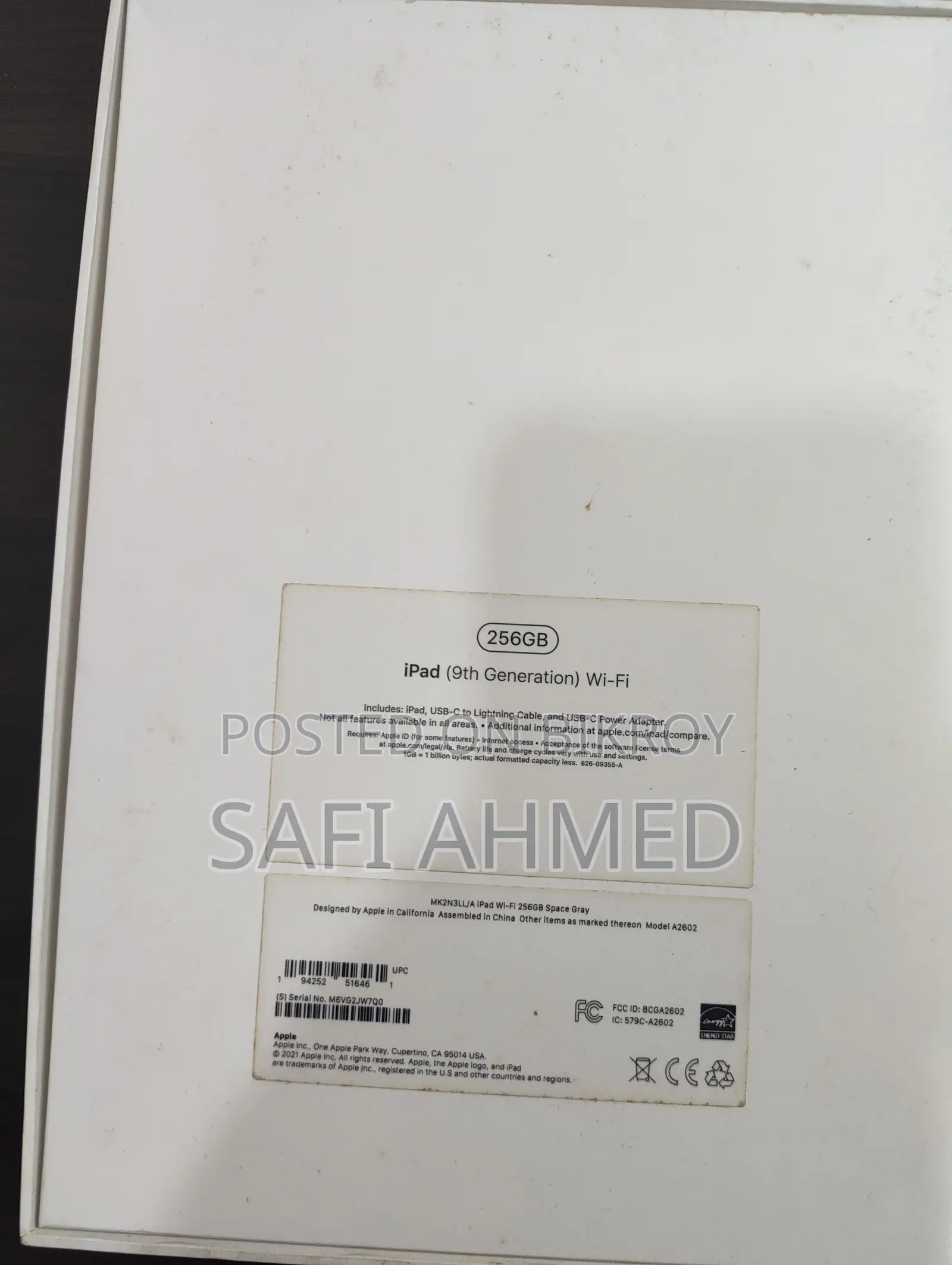অ্যাপল আইপ্যাড ১০.২ (২০২১) ২৫৬ জিবি গ্রে