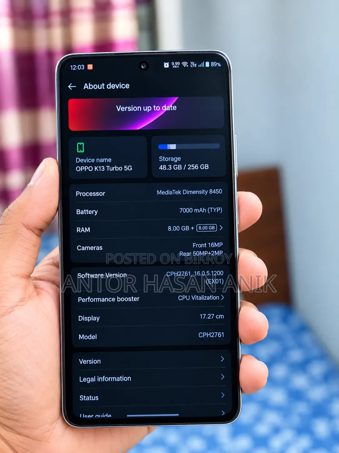 Oppo K14 256 GB Bronze