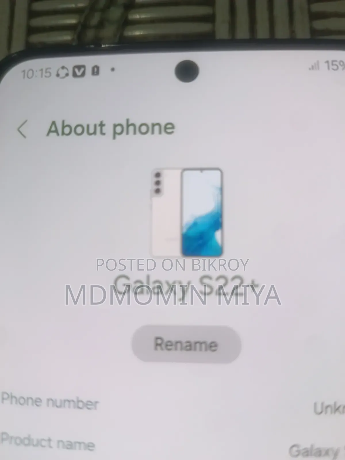 Samsung Galaxy S22+ 5G 256 GB Black