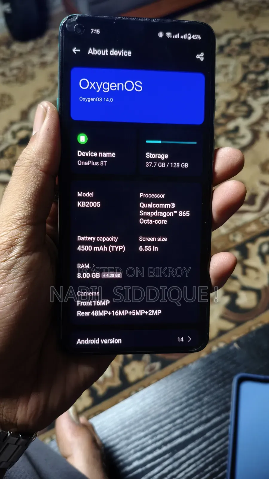 OnePlus 8T 128 GB Blue