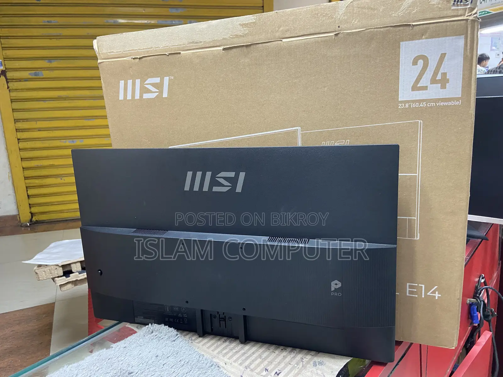 Msi Pro Mp243l E14 23.8" 144hz Ips FHD Monitor