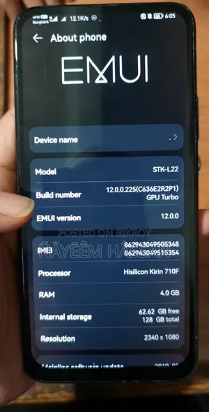 Huawei Y9 Prime 128 GB Blue