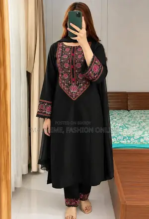 Embroidery Three Piece