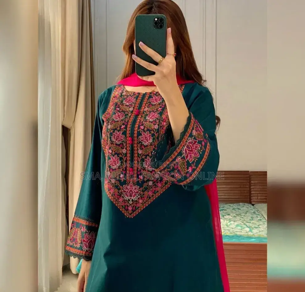 Embroidery Three Piece