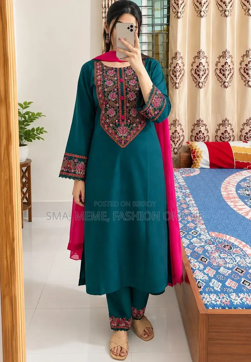 Embroidery Three Piece