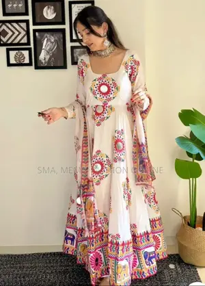 Puja Special Gown Three Piece