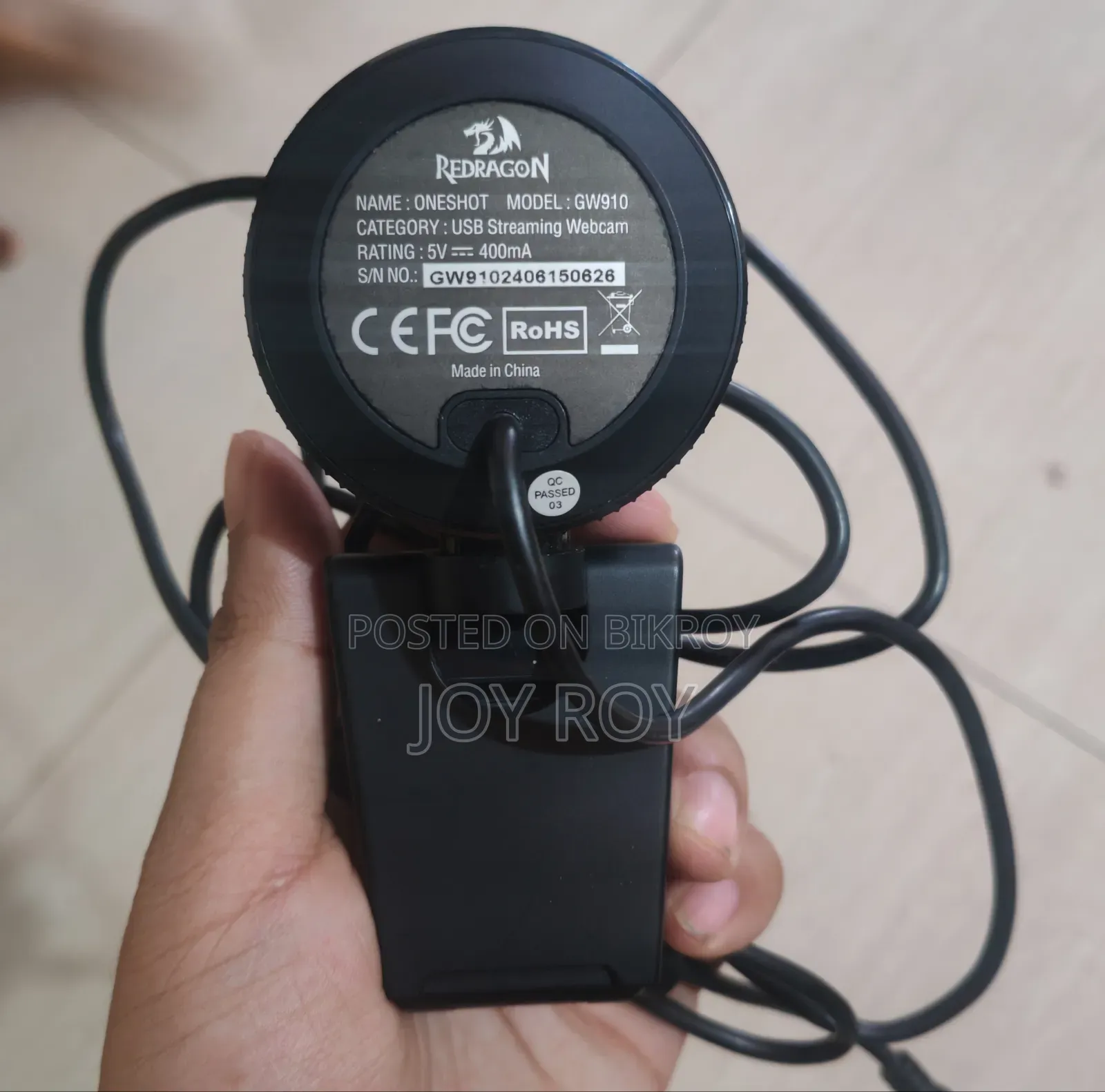 Webcam Redragon GW910 Oneshot