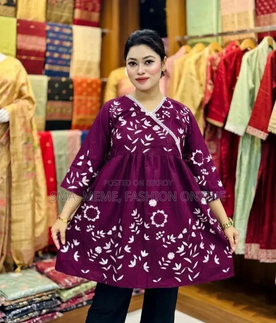 ইউনিক এমব্রয়ডারি ওয়ান পিস টপস