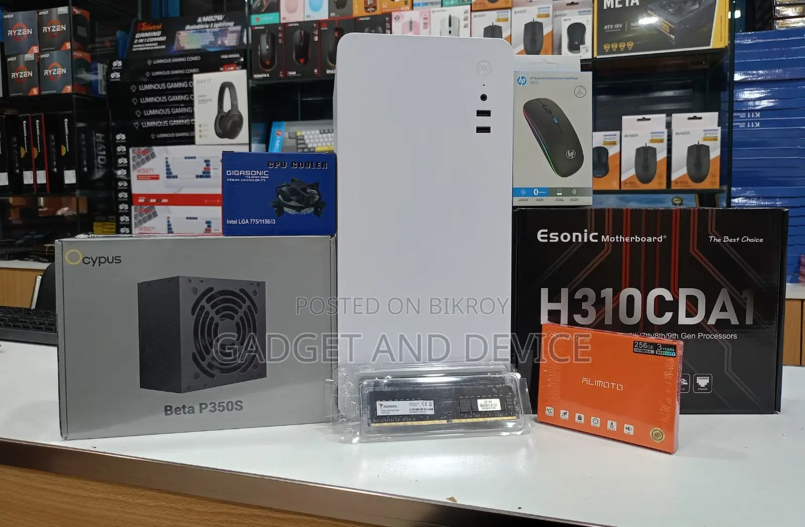 New Desktop Computer 8GB Intel Core I3 SSD 256GB