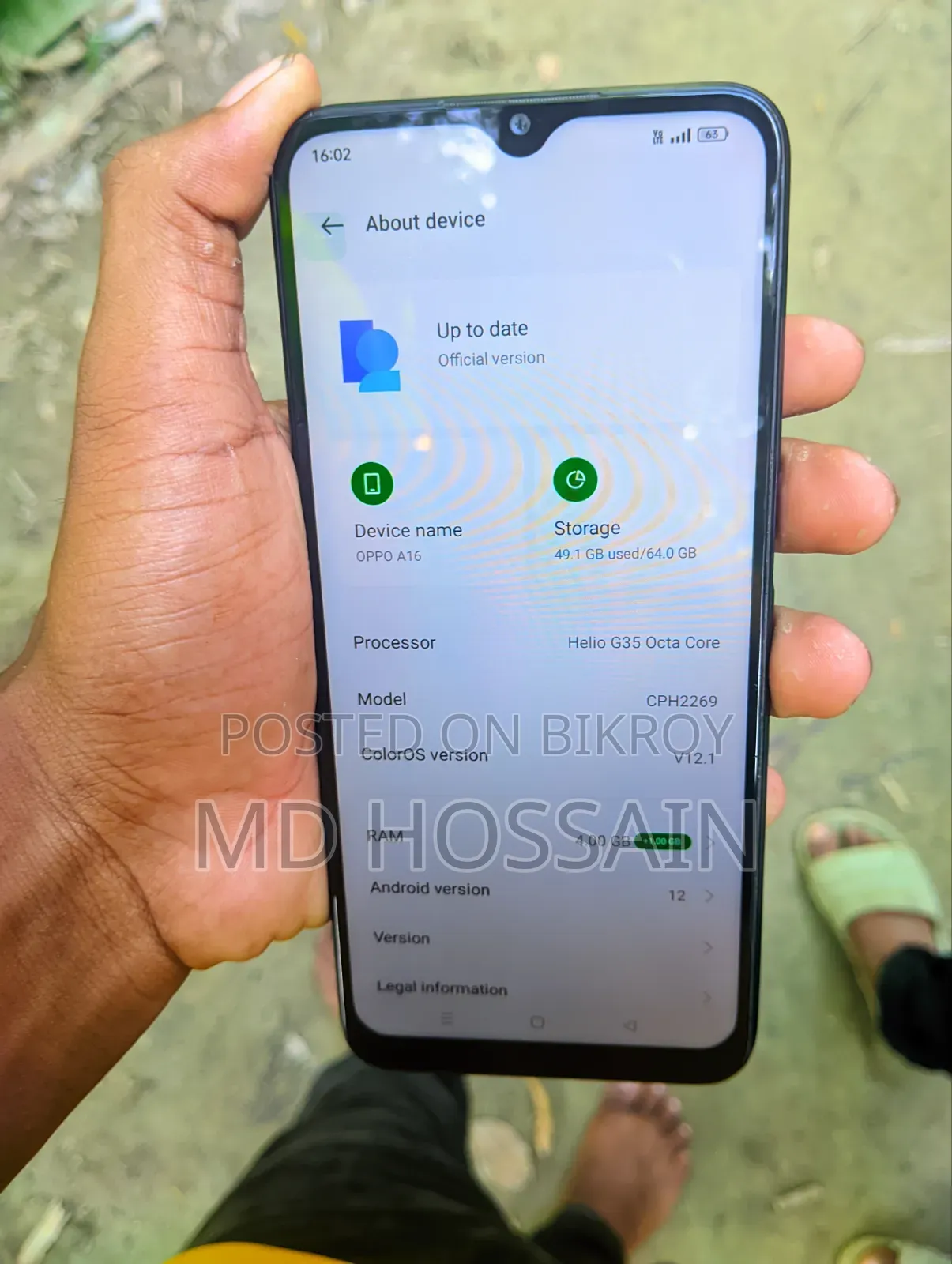 Oppo A16 64 GB Black