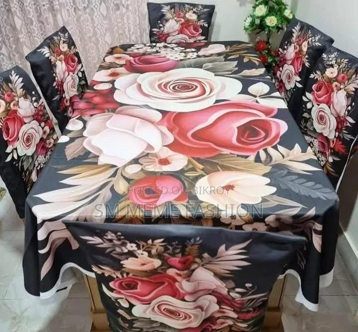 থ্রিডি প্রিন্ট ডাইনিং কাভার সেট