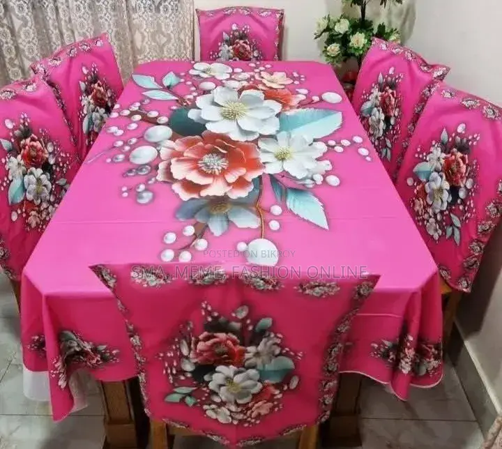 থ্রিডি প্রিন্ট ডাইনিং কাভার সেট