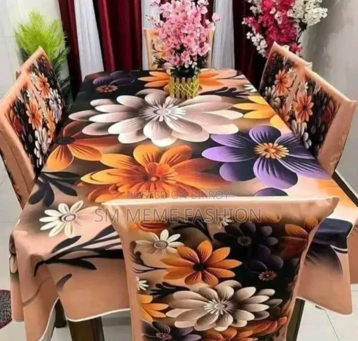থ্রিডি প্রিন্ট ডাইনিং কাভার সেট