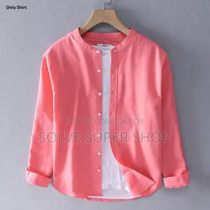 Solid Ban Color Shirt — Simple Look, Premium Style!