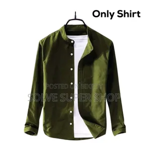 Solid Ban Color Shirt — Simple Look, Premium Style!
