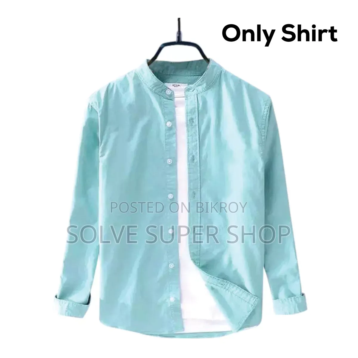 Solid Ban Color Shirt — Simple Look, Premium Style!