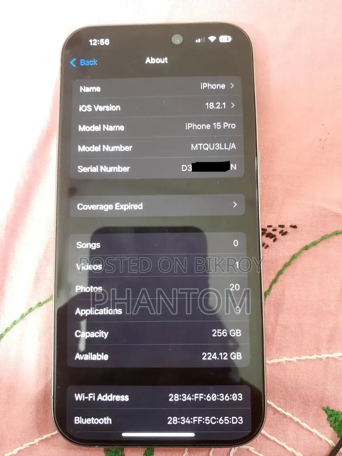 New Apple iPhone 15 Pro 256 GB Gray
