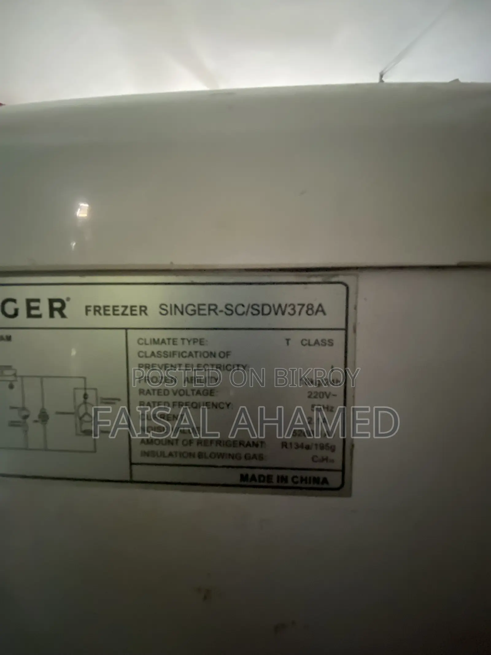 Singer Deep Freeze