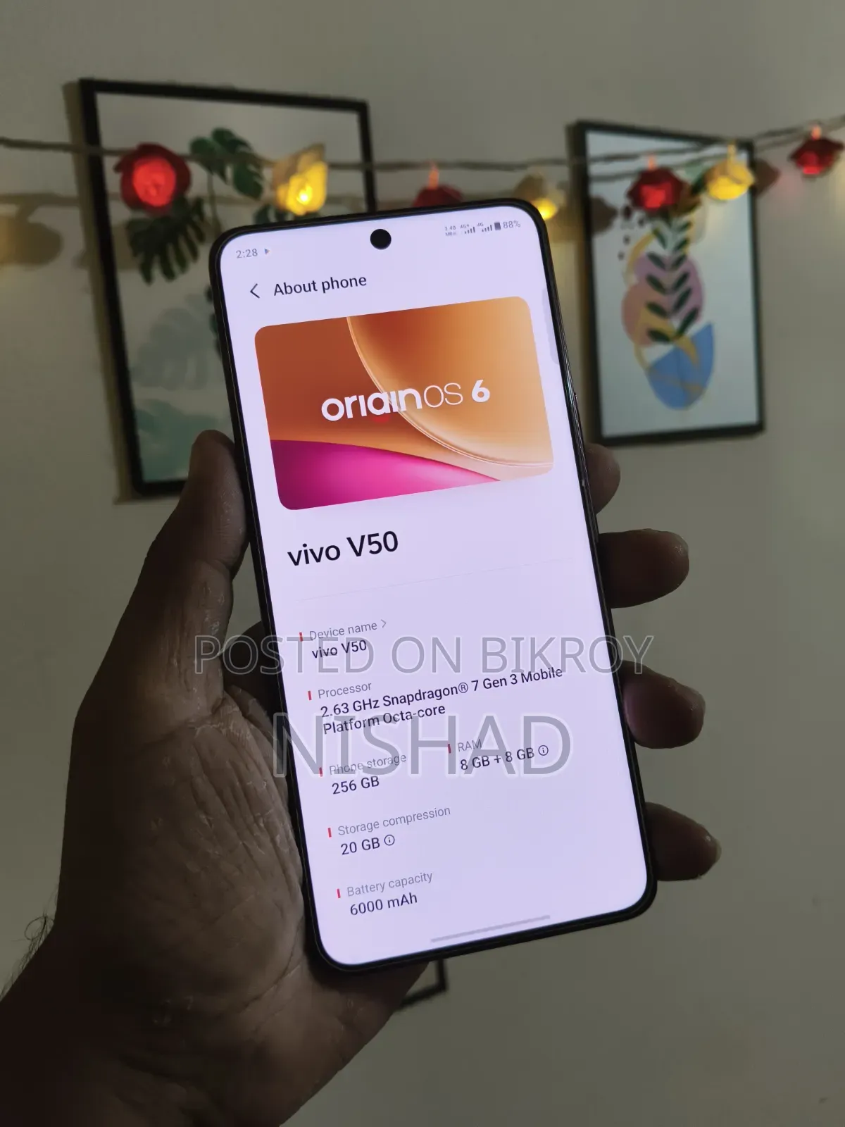 Vivo V50 256 GB Red