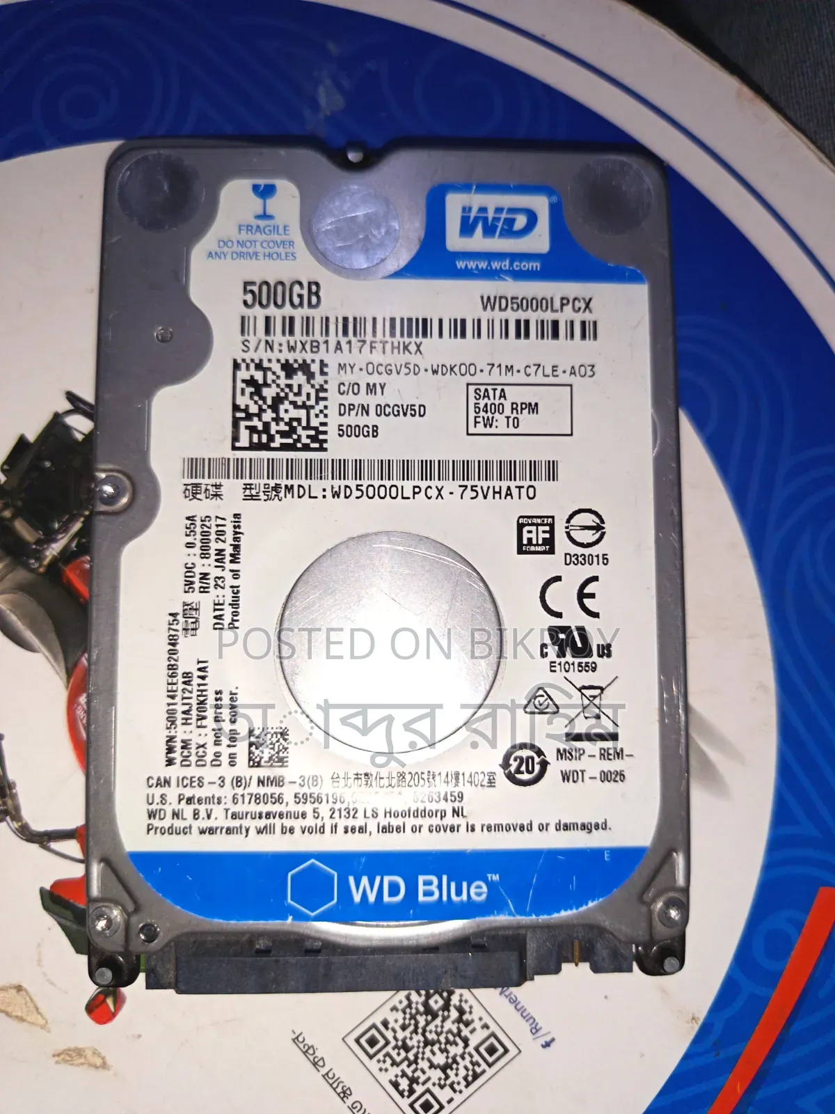 Laptop Hard Drive 500GB Storage