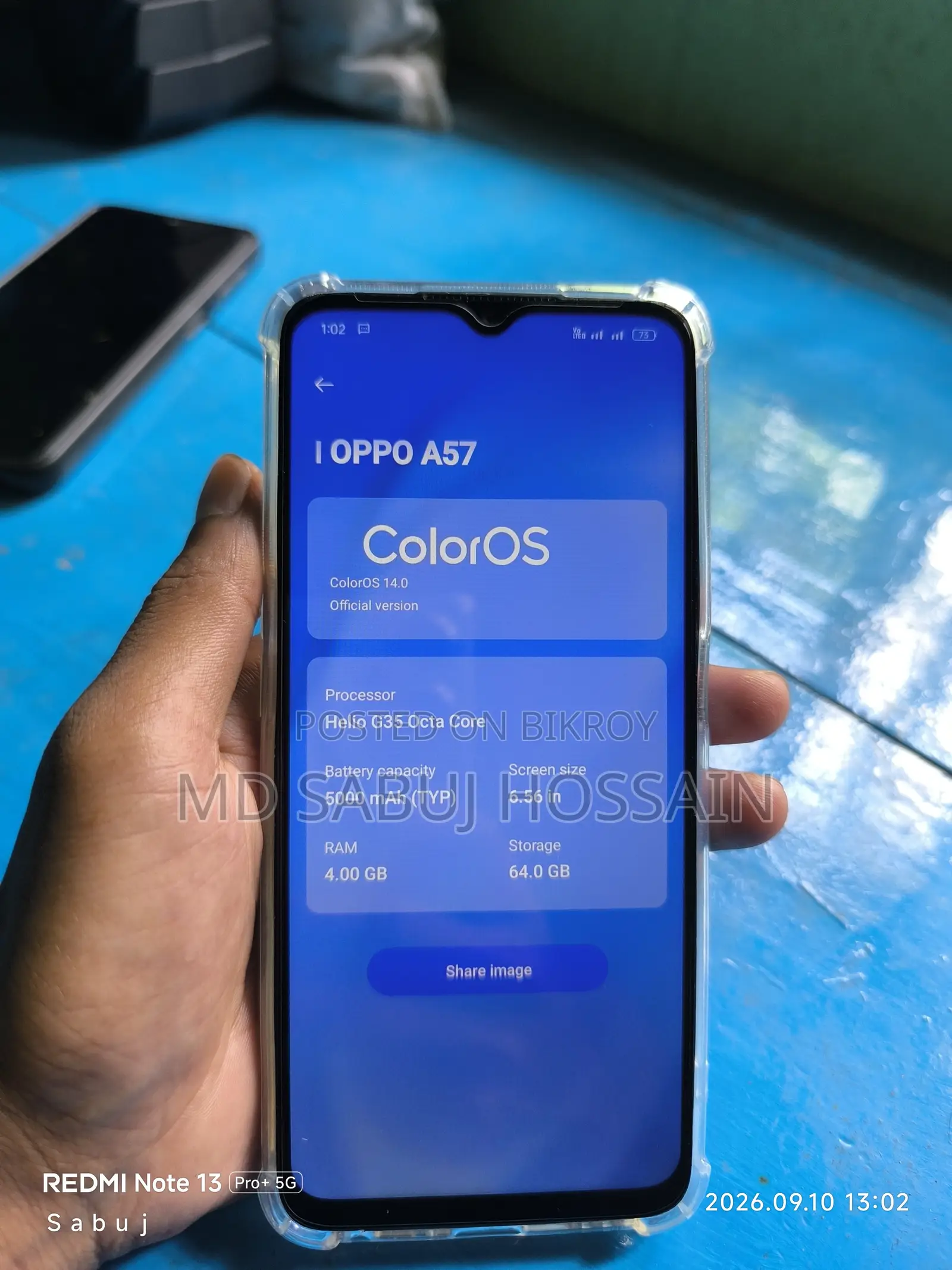Oppo A57 64 GB Blue