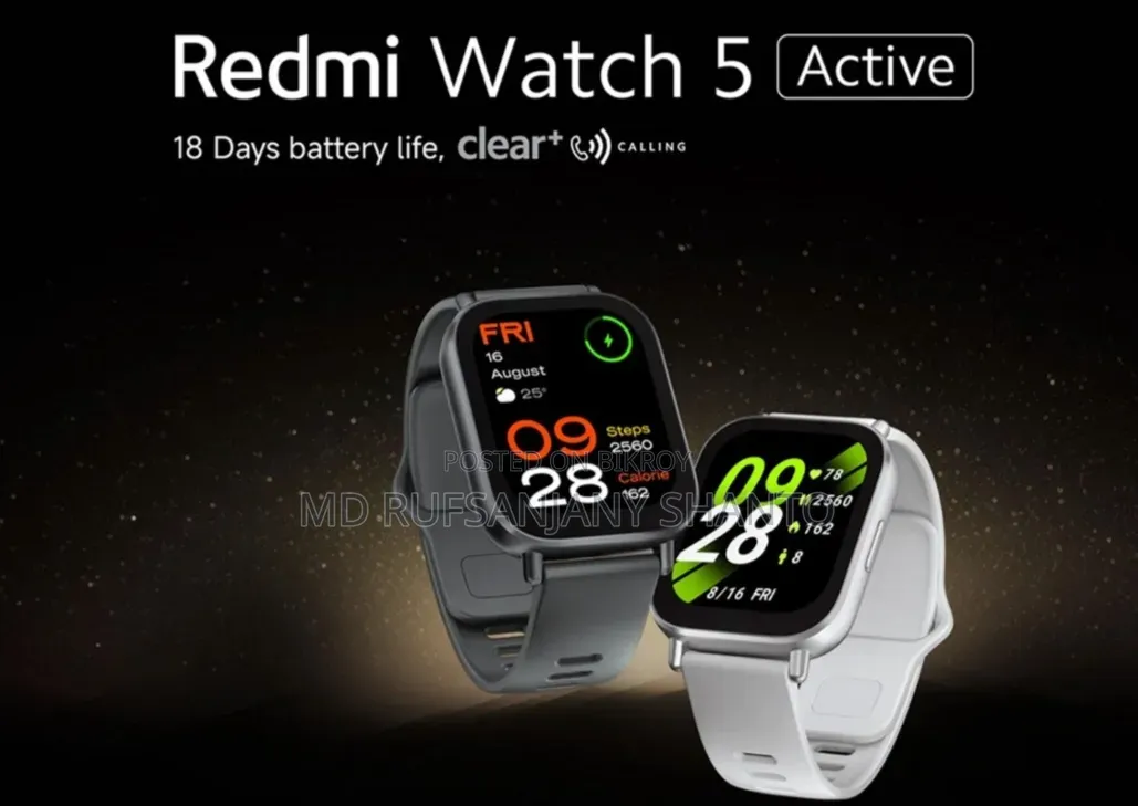 Redmi Watch 5 Active (Official) - 100% Brand New Intact Box