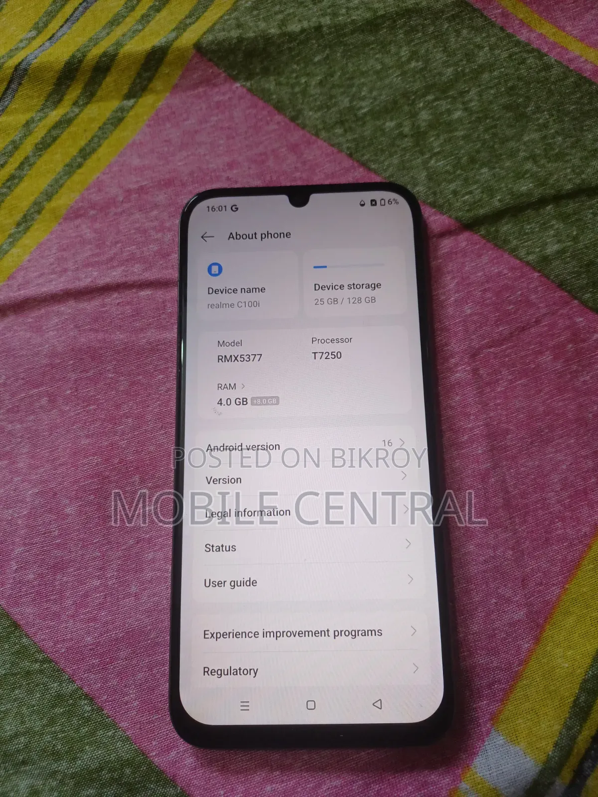 Realme C100i 128 GB Silver