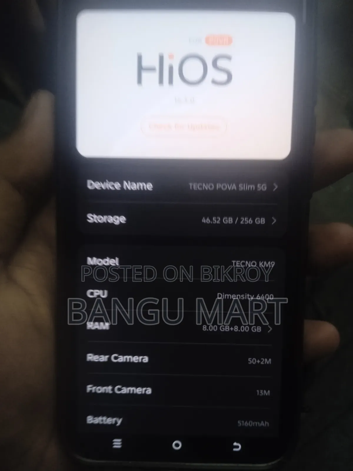 Tecno Pova Slim 5G 256 GB White