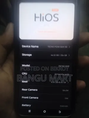 Tecno Pova Slim 5G 256 GB White