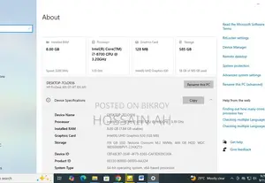 Desktop Computer HP ProDesk 400 G5 8GB Intel Core I7 HDD+SSD 128GB