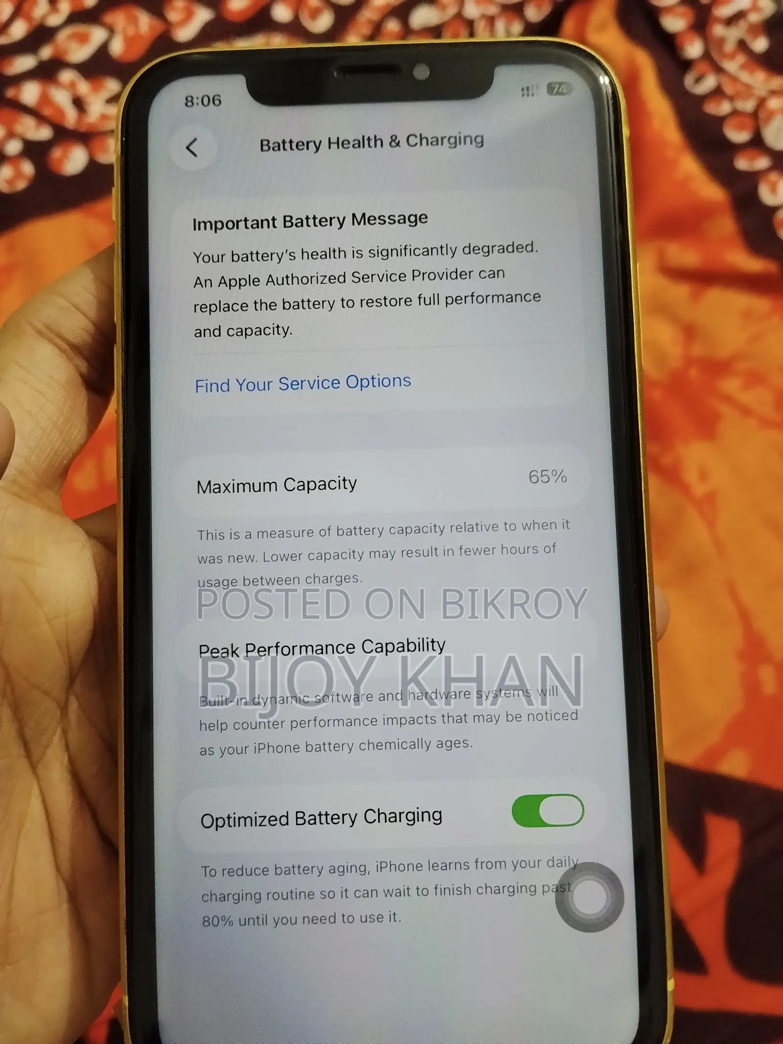 Apple iPhone 11 128 GB Yellow