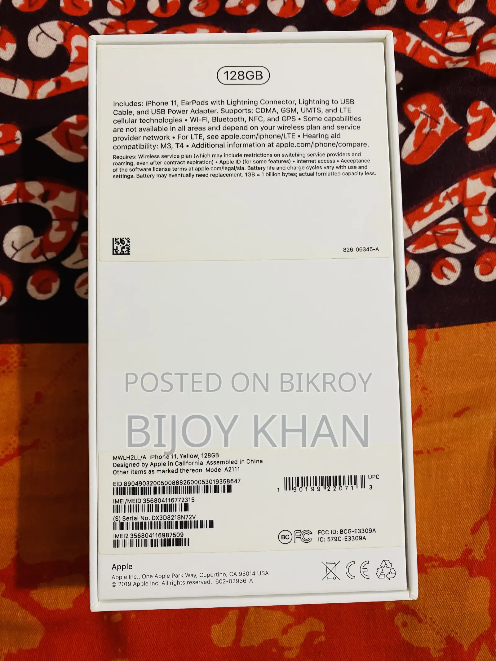 Apple iPhone 11 128 GB Yellow