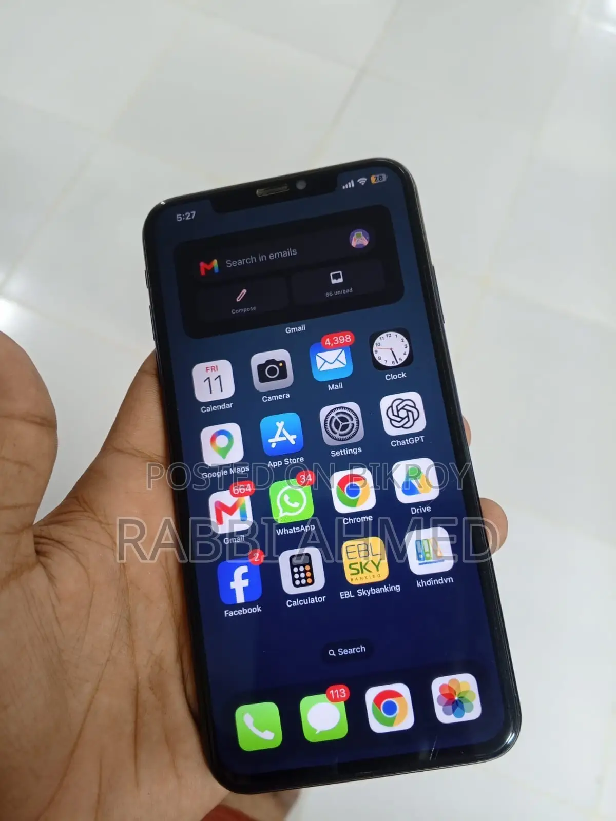 অ্যাপল আইফোন এক্সএস ম্যাক্স ৬৪ জিবি ব্ল্যাক