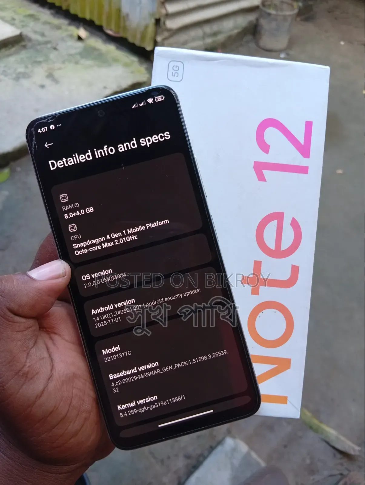 Xiaomi Redmi Note 12 256 GB White