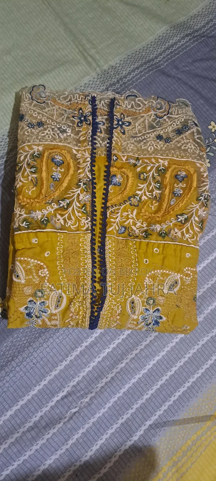 গর্জিয়াস মাস্টার্ড ইয়েলো রেডিমেড কুর্তি (Size XXL)
