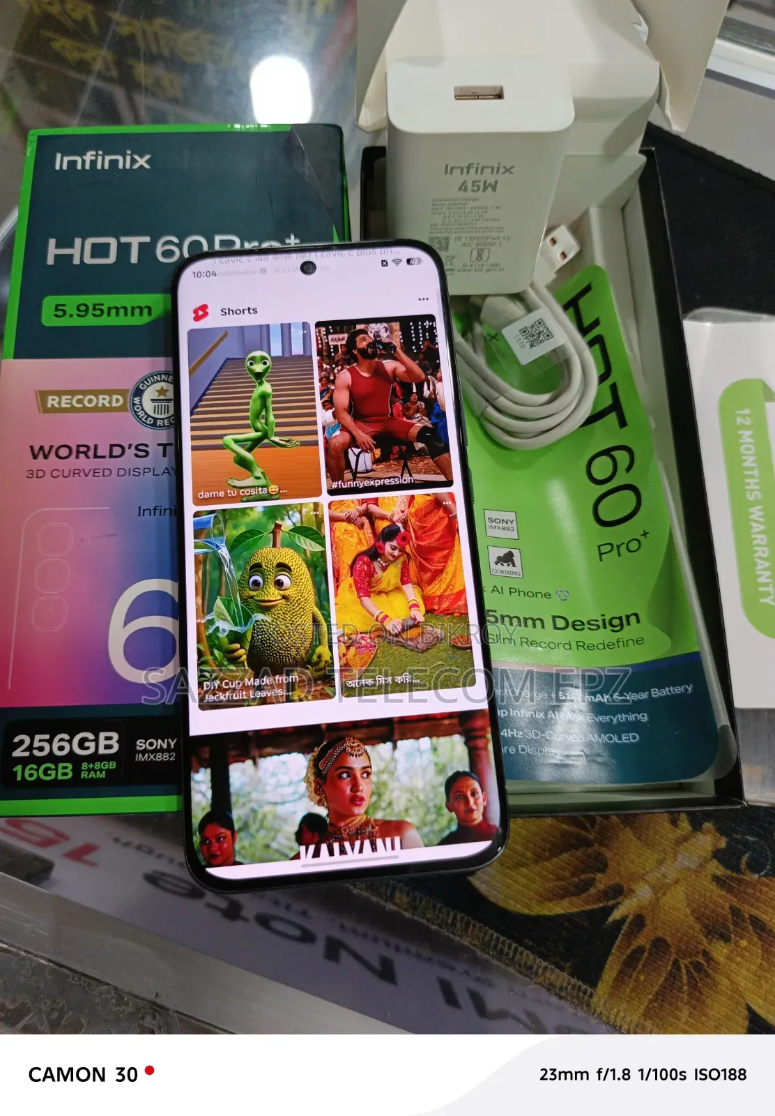 ইনফিনিক্স হট ৬০ প্রো+ ২৫৬ জিবি ব্ল্যাক