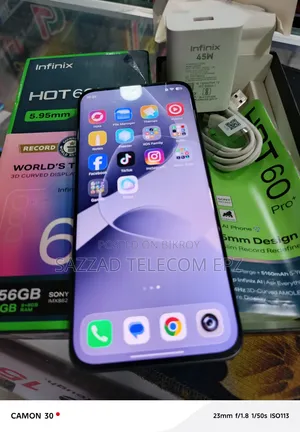 ইনফিনিক্স হট ৬০ প্রো+ ২৫৬ জিবি ব্ল্যাক