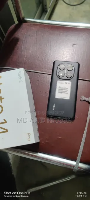 New Xiaomi Redmi Note 14 Pro 256 GB Black