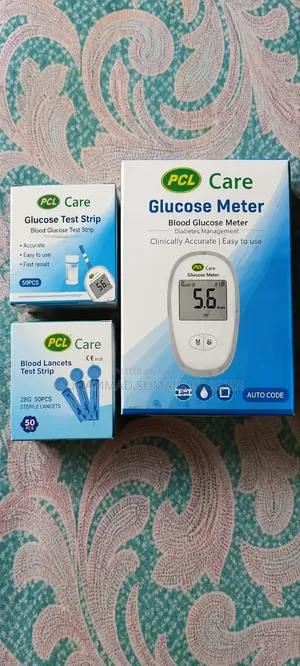 PCL Glucometer Machine 1pcs Strip -1box O Neddle 1 Box