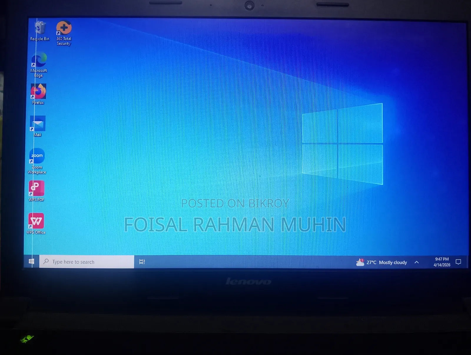 Laptop Lenovo 2GB Intel Celeron SSD 128GB